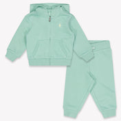 Ralph Lauren bebe Chicos Traje de jogging En Verde Claro