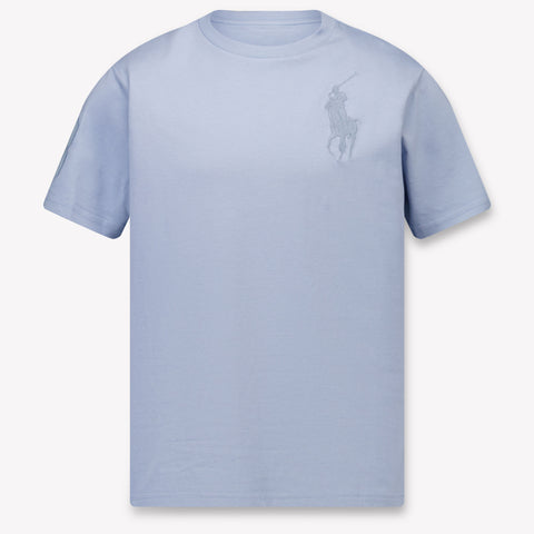 Ralph Lauren niños Chicos Camiseta adentro Azul Claro