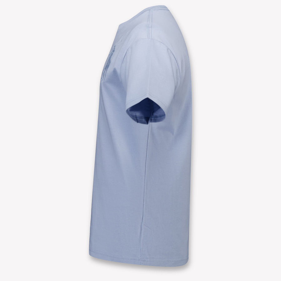 Ralph Lauren Kinder Jongens T-Shirt In Licht Blauw