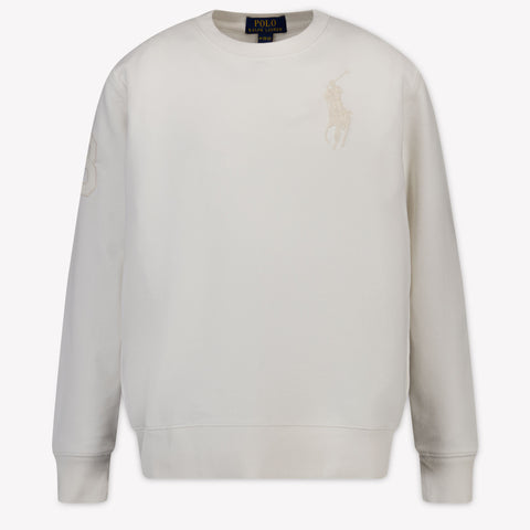 Ralph Lauren Bambini Ragazzi Maglione dentro Bianco