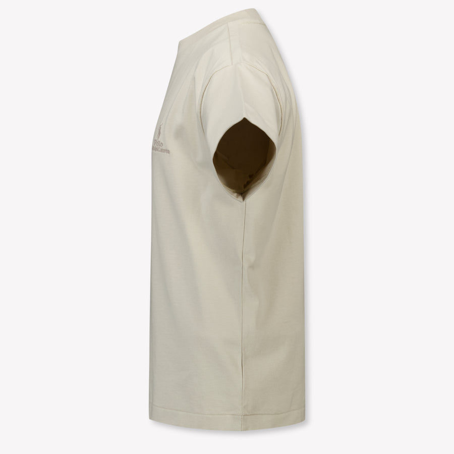 Ralph Lauren niños Chicos Camiseta adentro Beige