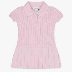 Ralph Lauren Baby Girls Dress In Light Pink