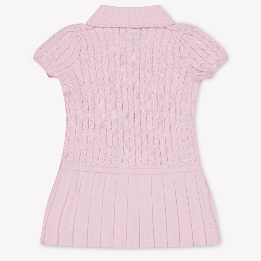 Ralph Lauren Baby Girls Dress In Light Pink
