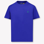 Ralph Lauren Enfants Garçons T-shirt dans Bleu Cobalt