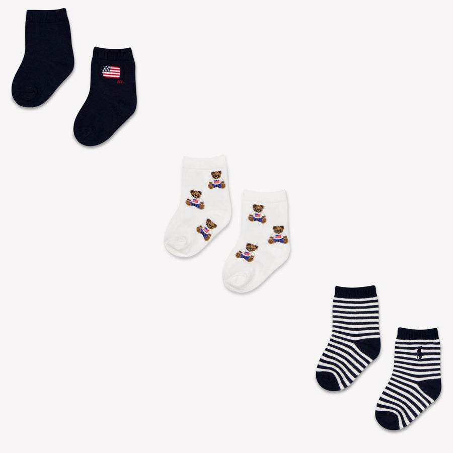 Ralph Lauren bebe Chicos Calcetines adentro Navy