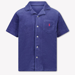 Ralph Lauren Bambini Ragazzi Camicetta dentro Navy