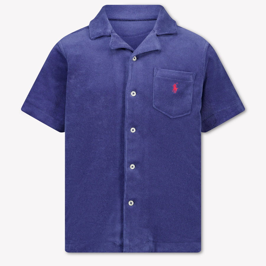 Ralph Lauren Bambini Ragazzi Camicetta dentro Navy