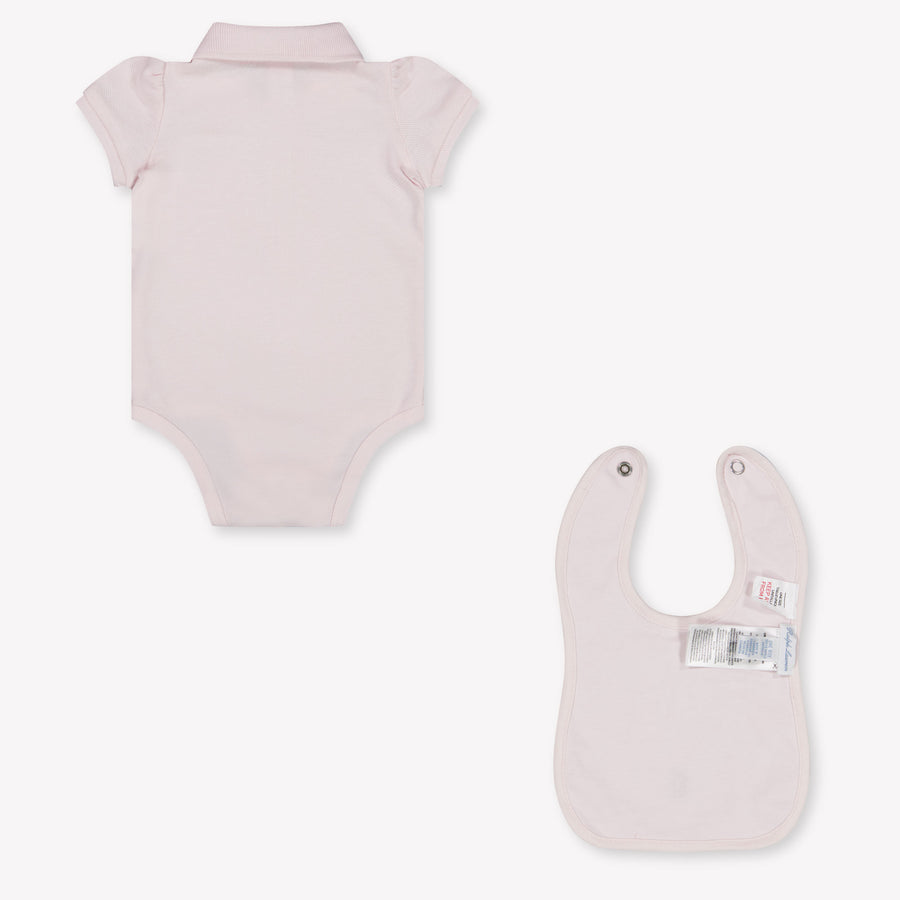 Ralph Lauren Baby Unisex Romper In Light Pink
