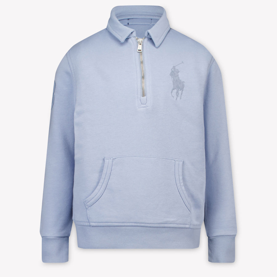 Ralph Lauren Enfants Garçons Pull en Bleu Clair