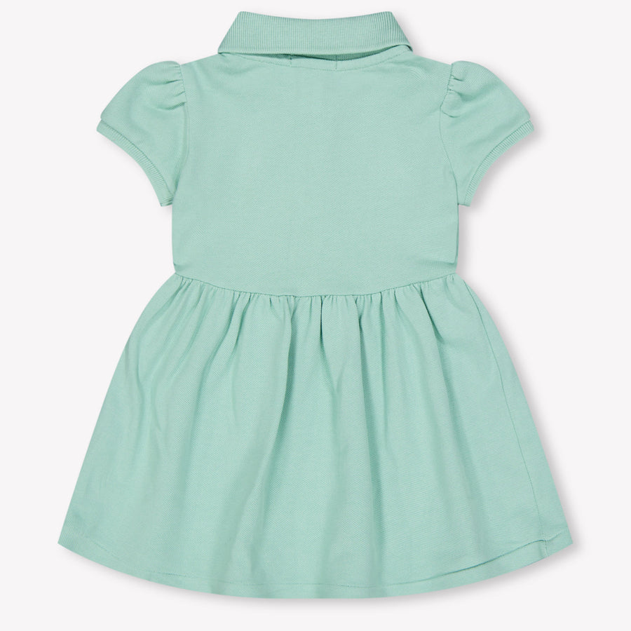 Ralph Lauren Baby Girls Dress In Light Green