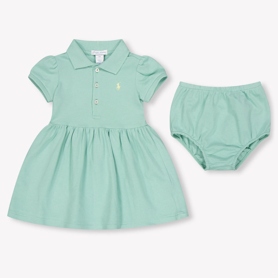 Ralph Lauren Bébé Filles Habillez-vous Vert-Clair