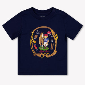 Ralph Lauren Bambino Ragazzi Maglietta dentro Navy
