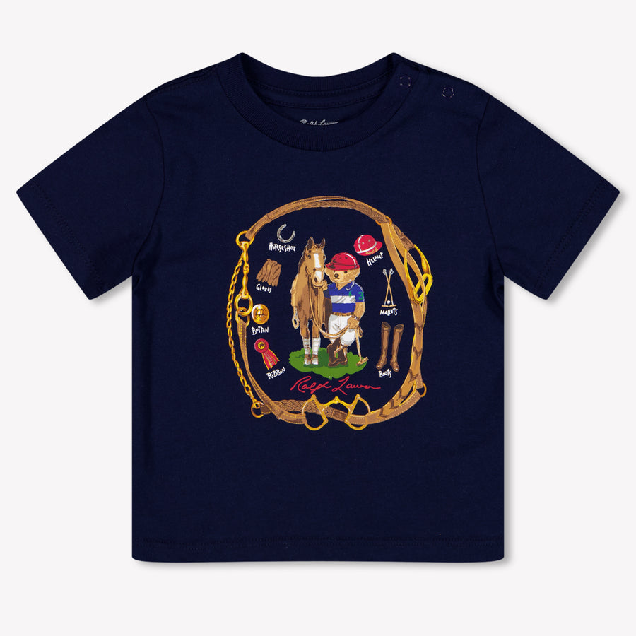 Ralph Lauren Bambino Ragazzi Maglietta dentro Navy