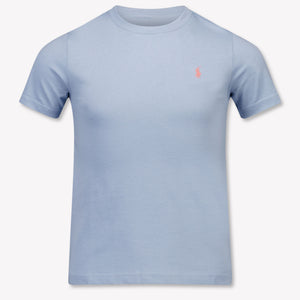 Ralph Lauren niños Chicos Camiseta adentro Azul Claro