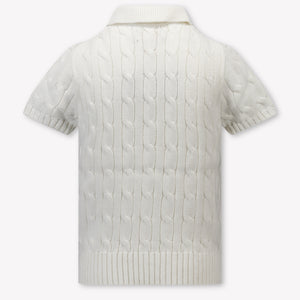 Ralph Lauren niños Chicos polo en Blanco