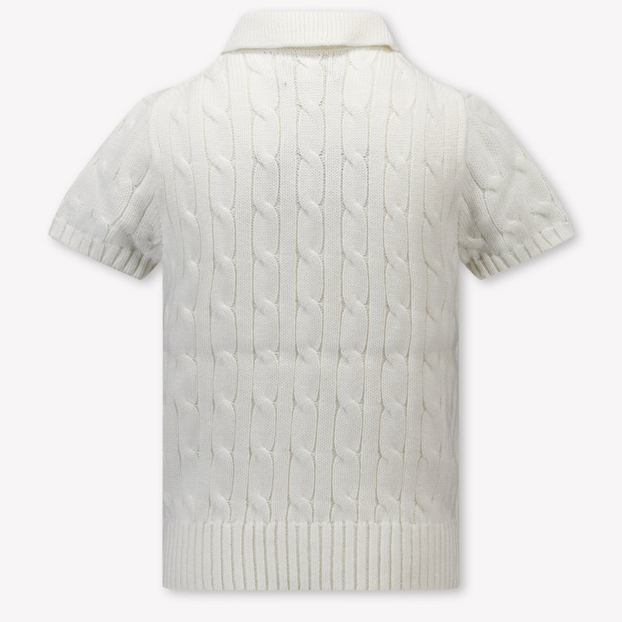 Ralph Lauren niños Chicos polo en Blanco