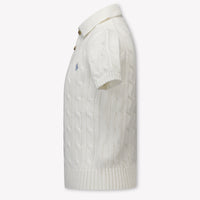 Ralph Lauren niños Chicos polo en Blanco