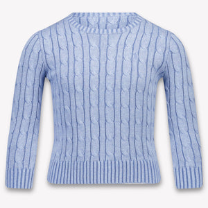 Ralph Lauren Kids Boys Sweater In Light Blue