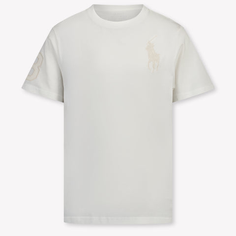Ralph Lauren niños Chicos Camiseta adentro Blanco