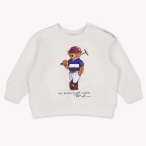 Ralph Lauren Bébé Garçons Pull en Blanc