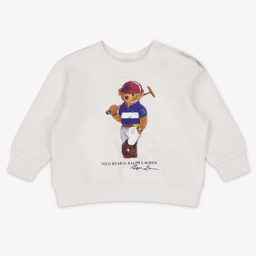 Ralph Lauren Bébé Garçons Pull en Blanc