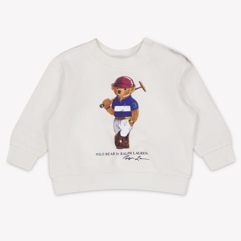 Ralph Lauren Bambino Ragazzi Maglione dentro Bianco