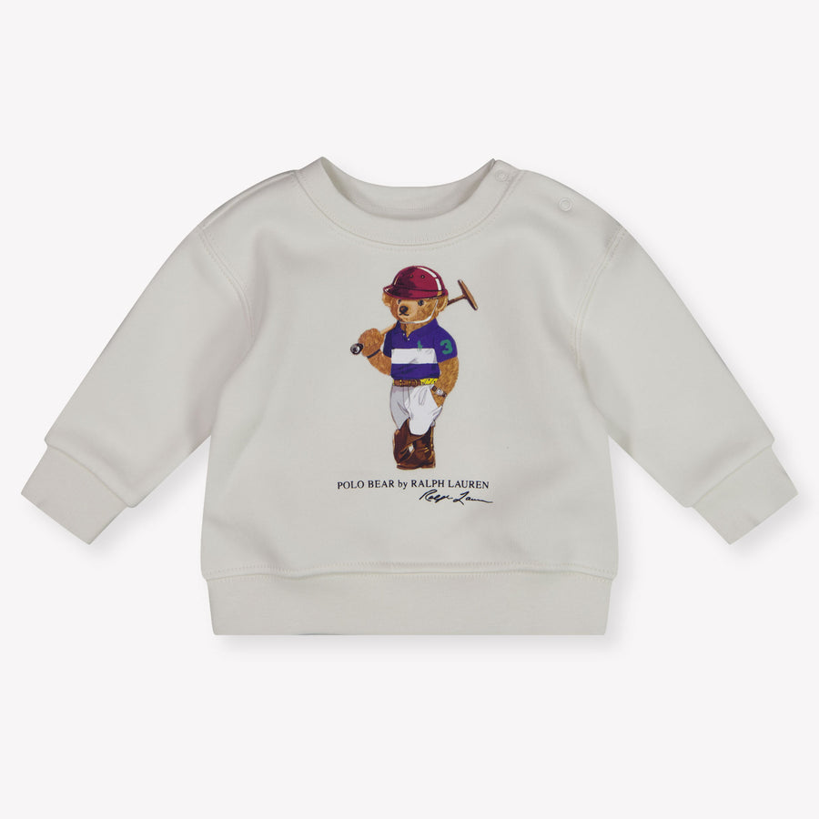 Ralph Lauren Bébé Garçons Pull en Blanc