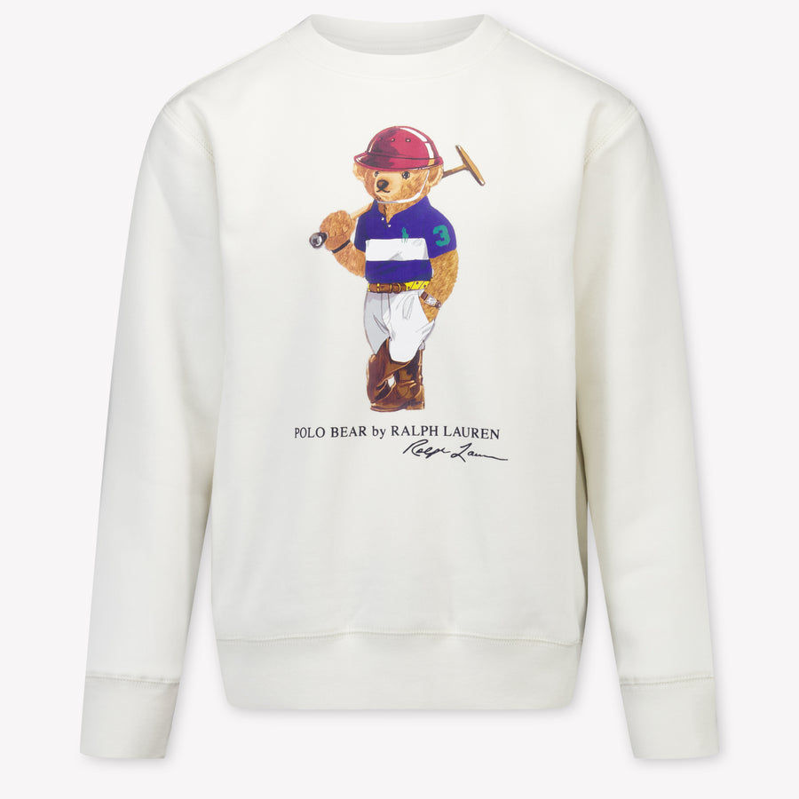Ralph Lauren Kids Boys Sweater In White