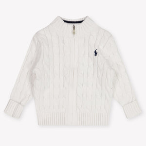 Ralph Lauren bebe Chicos suéter en Blanco