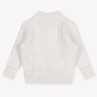 Ralph Lauren bebe Chicos suéter en Blanco