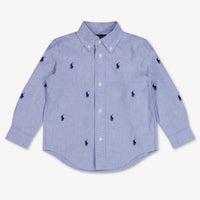 Ralph Lauren Kinder Jungen Bluse rein Hellblau