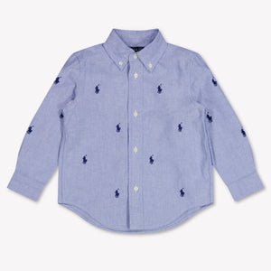 Ralph Lauren Kinder Jungen Bluse rein Hellblau