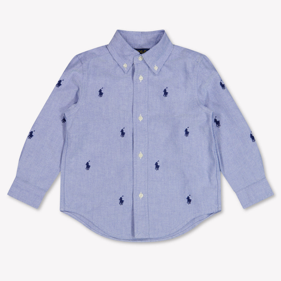Ralph Lauren Kinder Jungen Bluse rein Hellblau