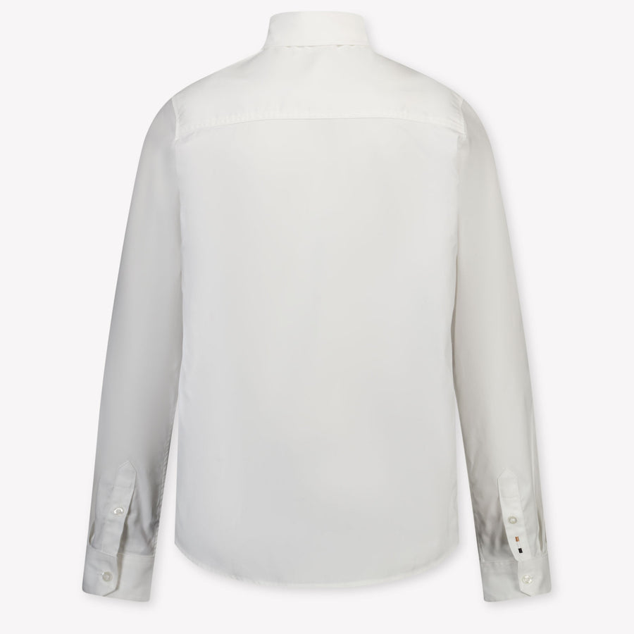 Boss Kinder Jongens Blouse In Wit