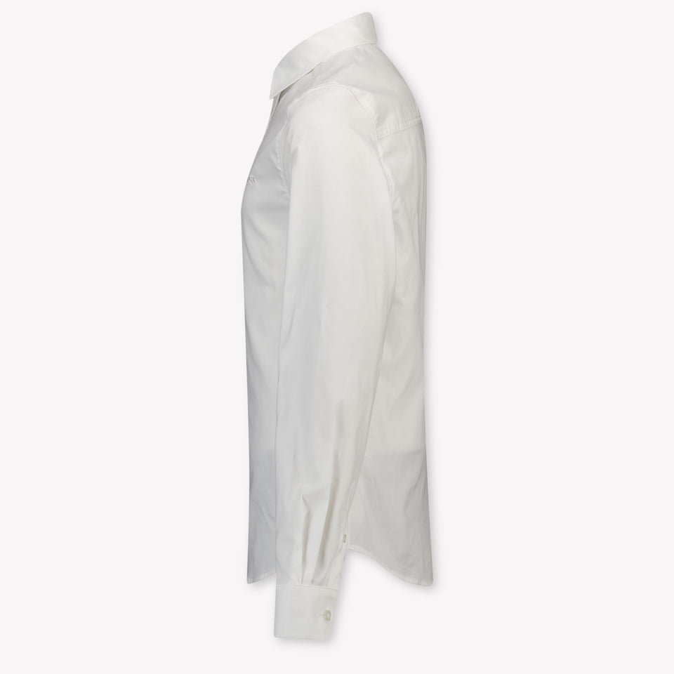 Boss Bambini Ragazzi Camicetta dentro Bianco