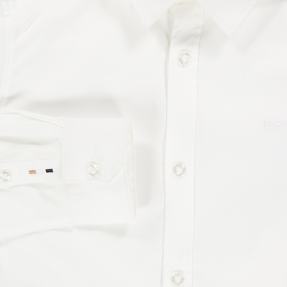 Boss Bambini Ragazzi Camicetta dentro Bianco