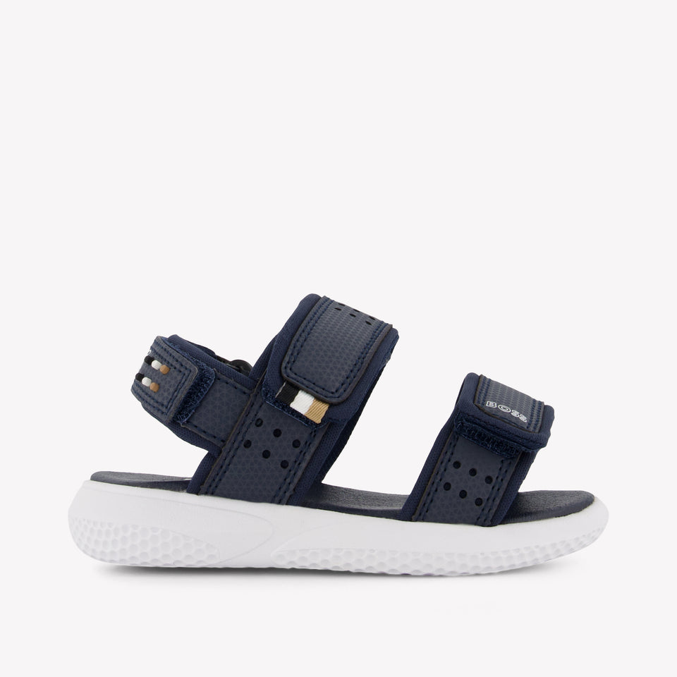 Boss Boys Sandals In Navy
