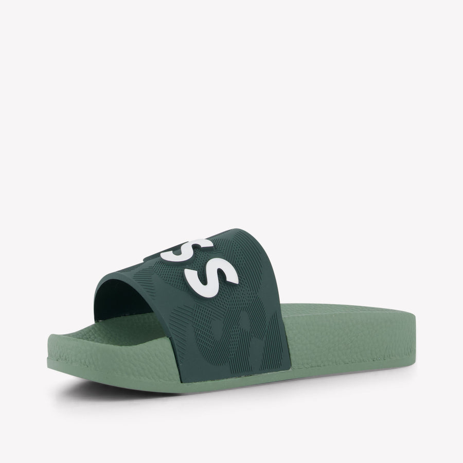 Boss Garçons Pantoufles Vert