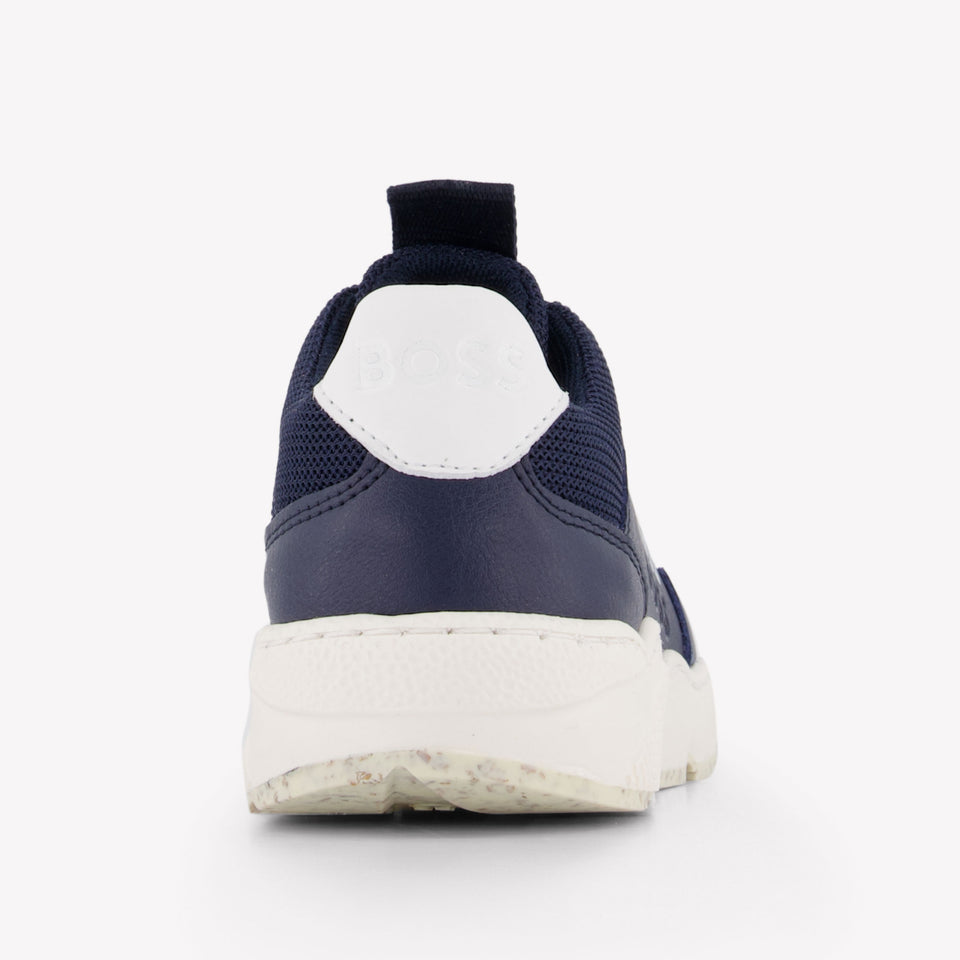 Boss Garçons Baskets dans Navy