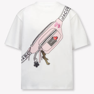 Marc Jacobs Enfants Filles T-shirt dans Blanc