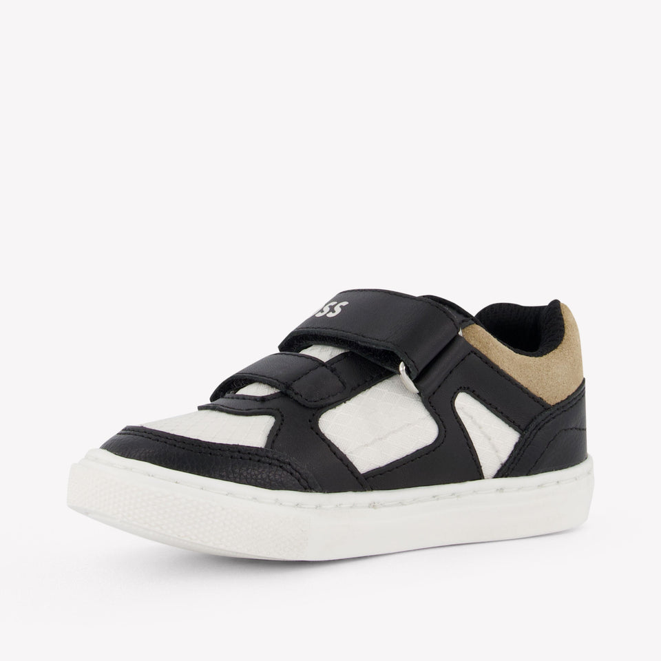 Boss Jongens Sneakers In Zwart