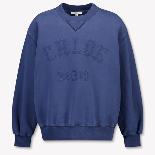 Chloe Enfants Filles Pull en Bleu