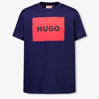 HUGO Kinder Jungen T-Shirt In Marineblau