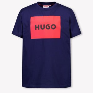 HUGO Kinder Jungen T-Shirt In Marineblau