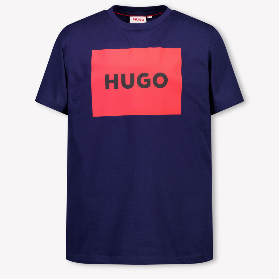 HUGO Kinder Jungen T-Shirt In Marineblau