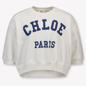 Chloe Bambini Ragazze Maglione dentro Bianco