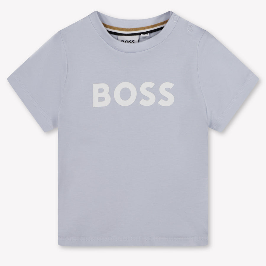 Boss bebe Chicos Camiseta adentro Azul Claro