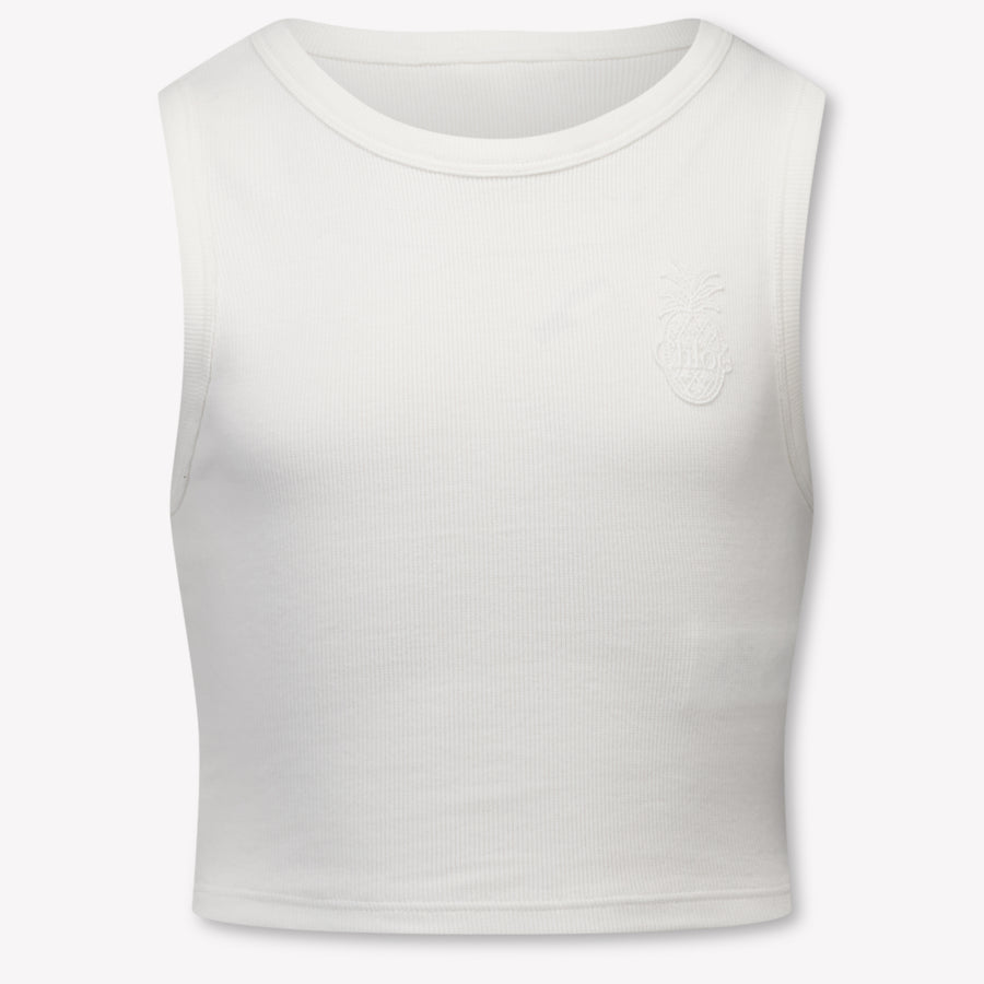 Chloe Enfants Filles T-shirt dans Blanc