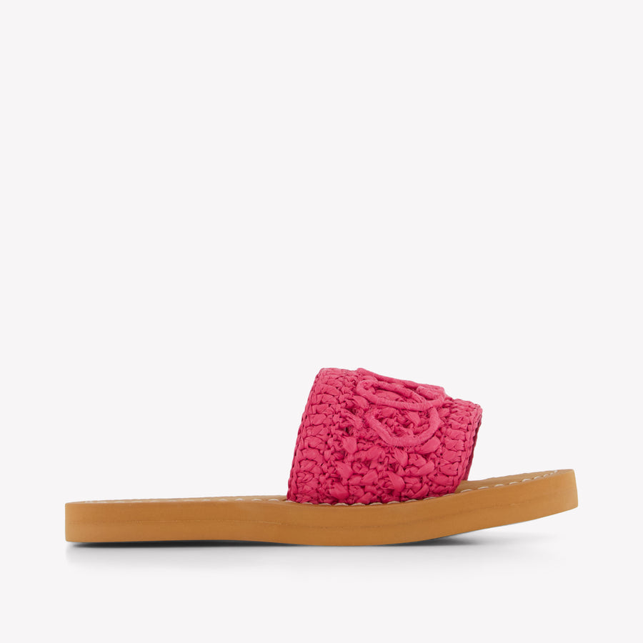 Chloe Girls Flipflops In Fuchsia
