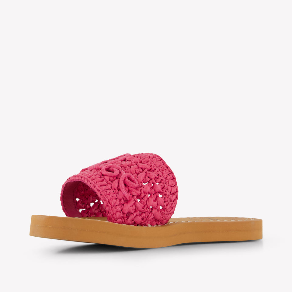 Chloe Girls Flipflops In Fuchsia